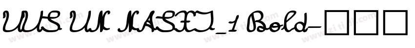 UUS UN NASXI_1 Bold字体转换